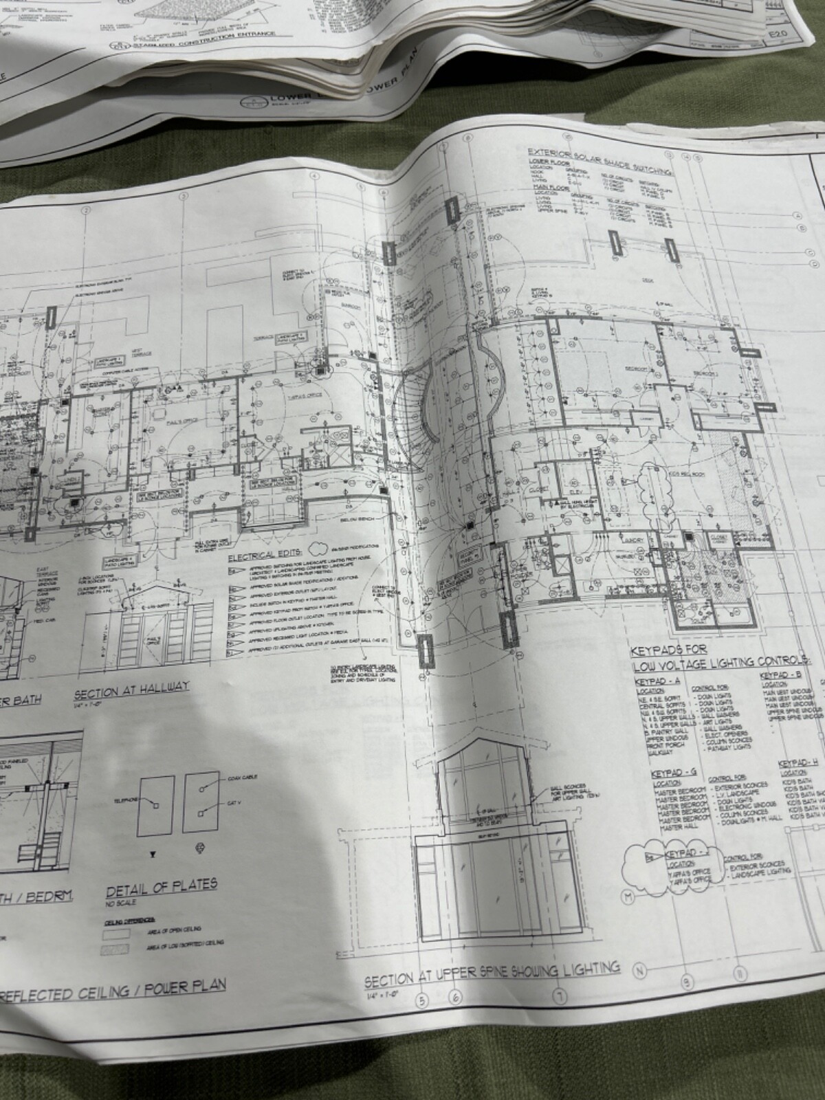 Architectural Blue Print House Remodel & Addition Mercer Island Washington