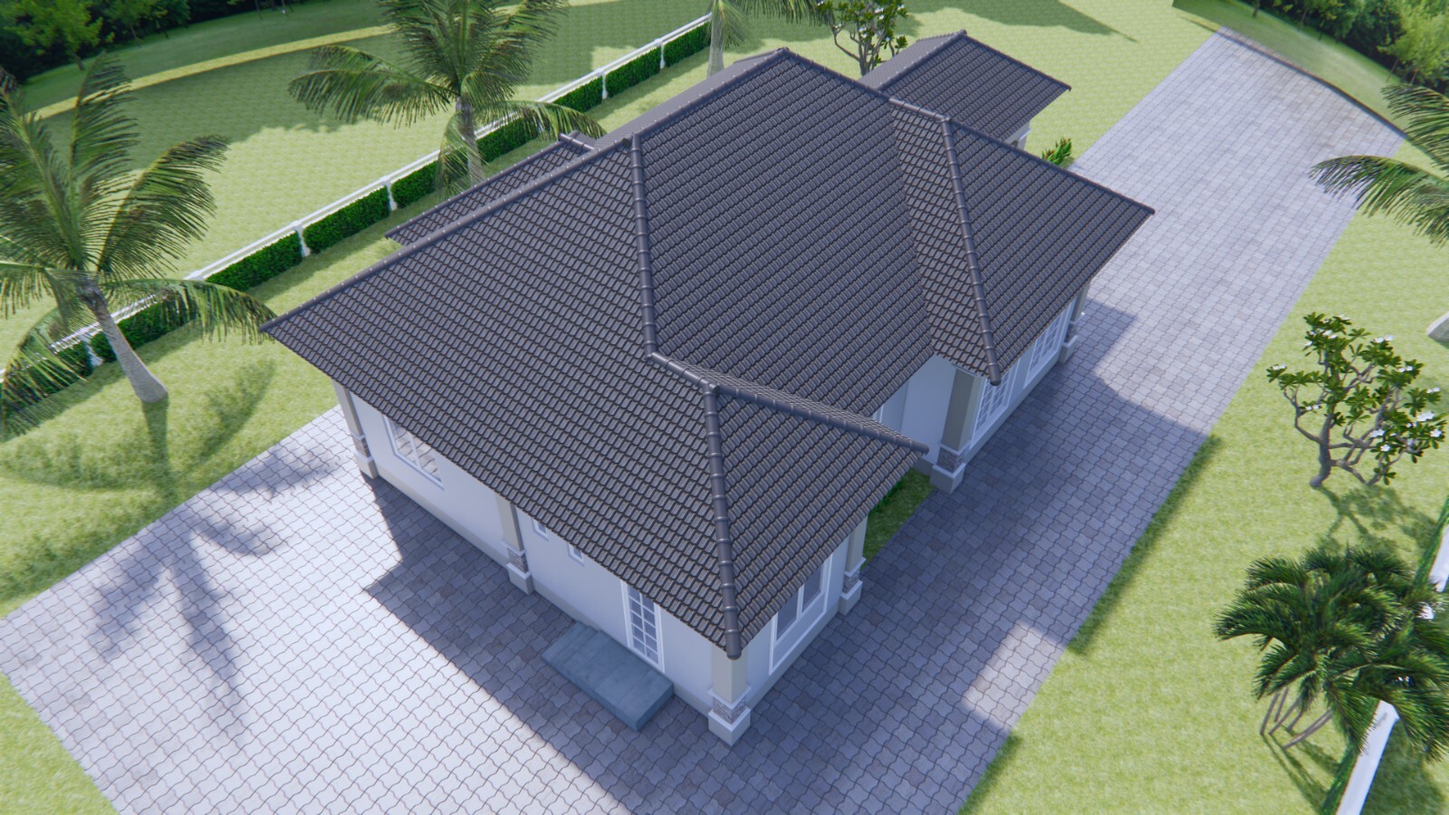 33×54 feet House Plan 10×16 meter 3 Beds 4 Baths Hip Roof PDF & (A4 Hard Copy)
