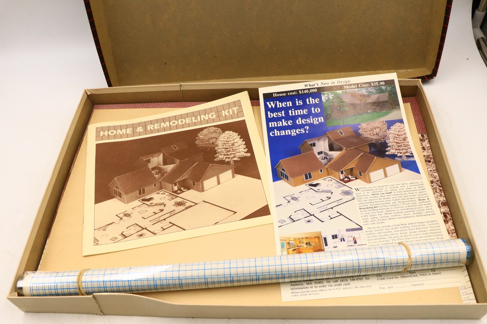 Rare Vintage Home Remodeling Kit Custom Floor Plan Model Building Design System
