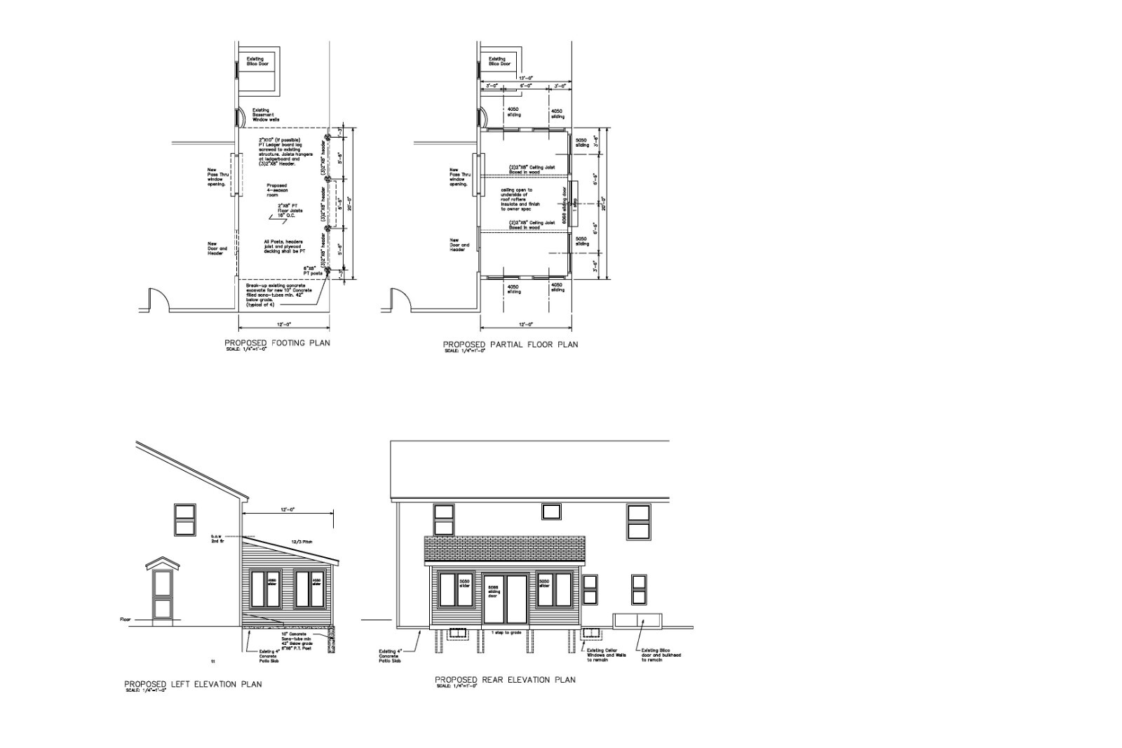 20X12 SUNROOM ARCHITECTURAL PLANS 3 SEASON ROOM ADDITION PLANS 20X12 SHED ROOF