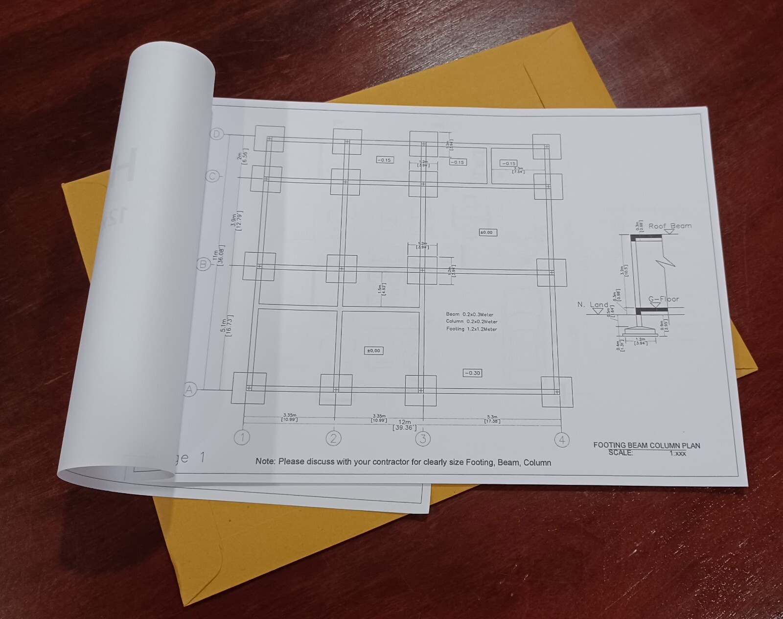 House Plans A4 Printing and Shipping From SamHousePlans Under 10 Paper Sheet