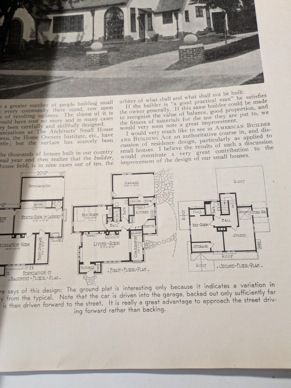 American Builder and Building Age (February 1931) home plans