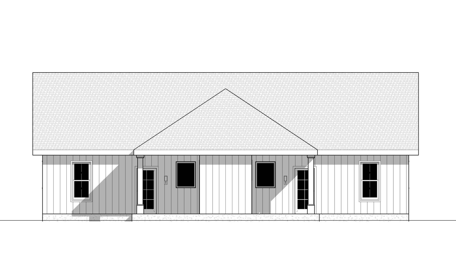 Twin Investment Duplex 2 bed 1 bath (56’x34′) 1740 SF Custom House Plans and Blu