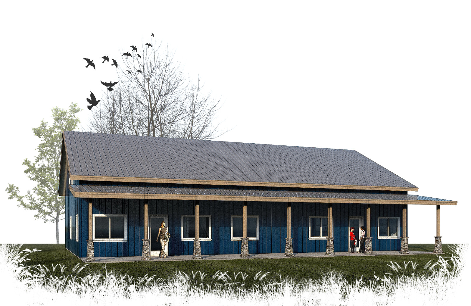 Urban Barn Barndominium Plans – PDF Downloadable Blueprint