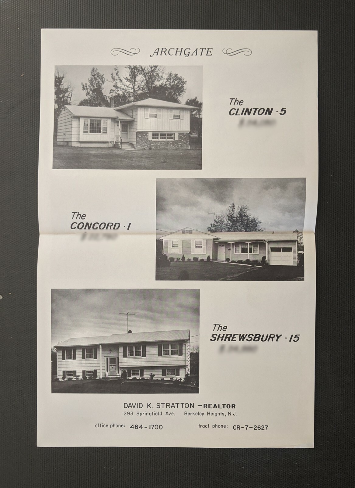 Archgate Development Mid-Century Plans Maple St New Providence New Jersey Area