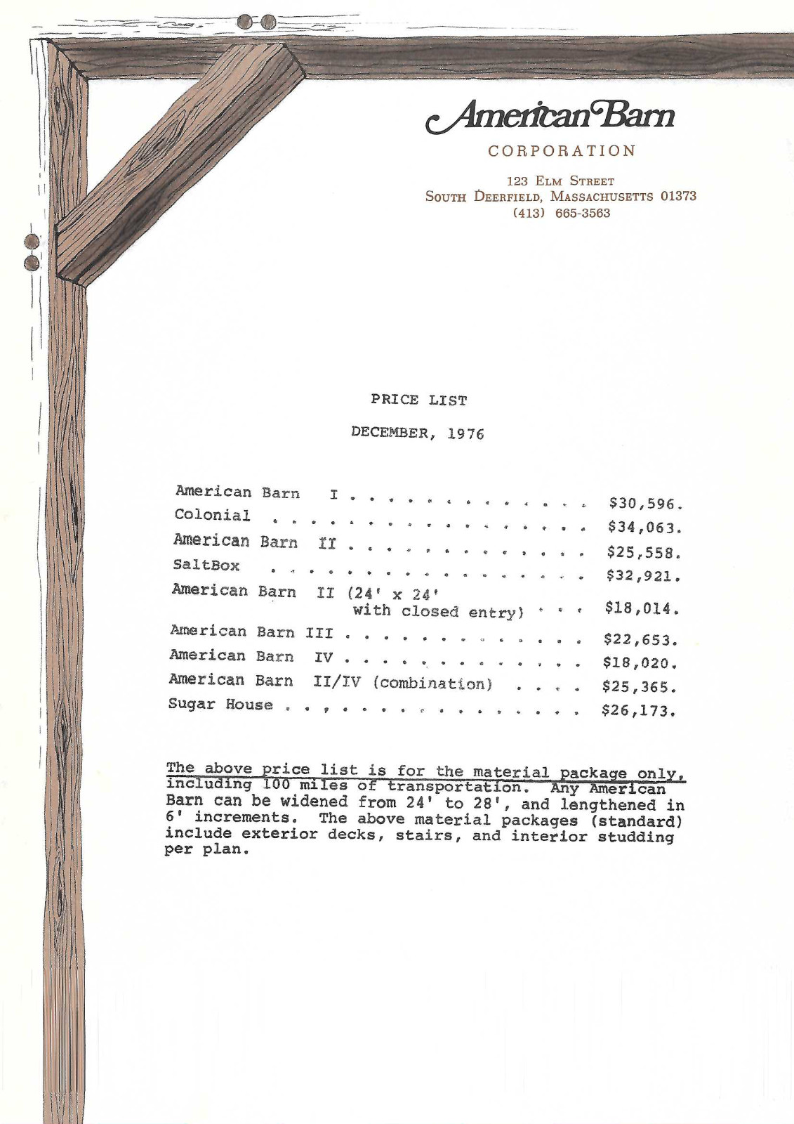 VINTAGE 1976 AMERICAN BARN HABITAT HOMES LAYOUT/SPECS/PRICES! BROCHURES! PHOTOS!