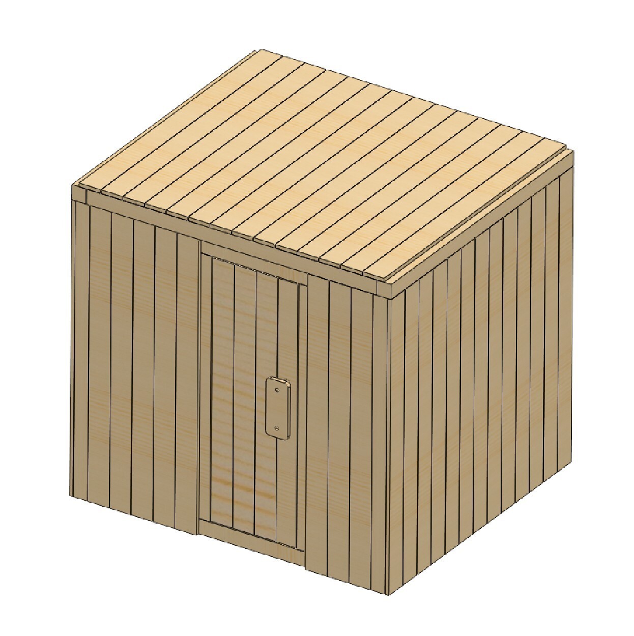 DIY FINNISH SAUNA Blueprints and Instructions Dimensions: 76x66x77 inch