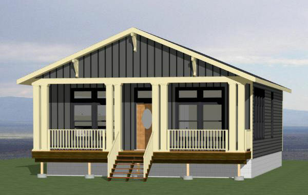 30×40 House — 3 Bedroom 2 Bath — 1,200 sq ft — PDF Floor Plan — Model 2A