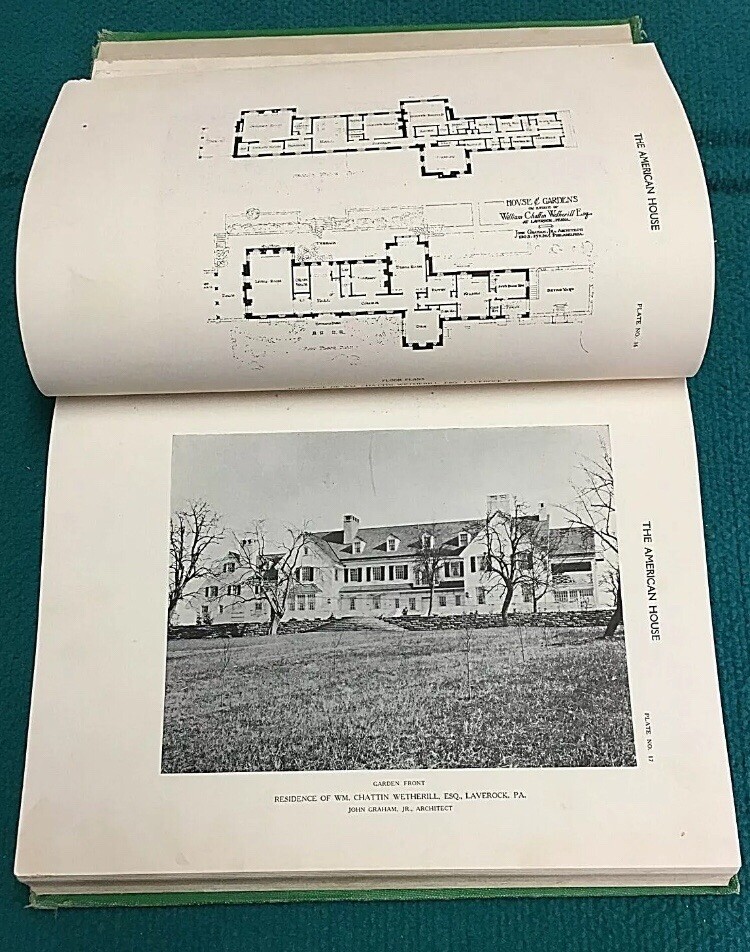 1922 Book : THE AMERICAN HOUSE «Architect» FLOOR PLANS & ILLUSTRATIONS @ Keefe