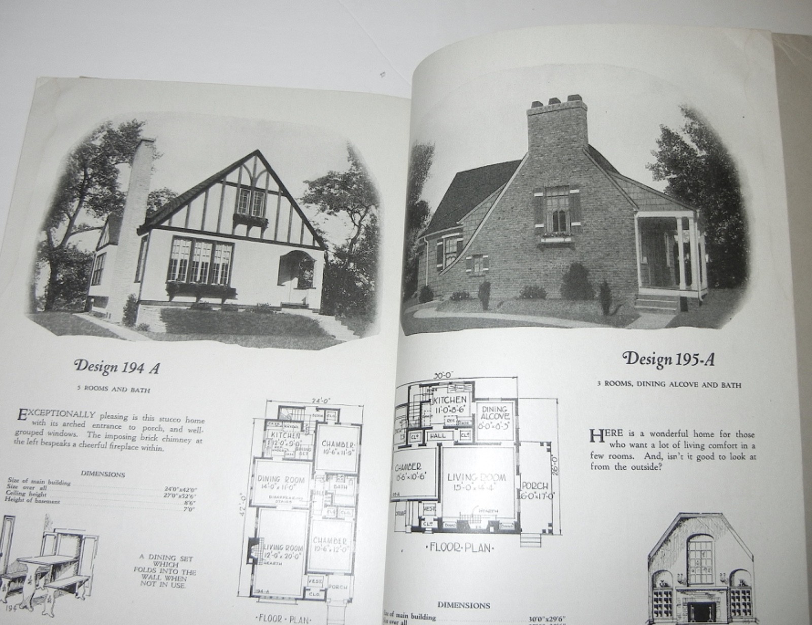 VINTAGE 1929 HOUSE HOME BUILDING DESIGNS FLOOR PLANS EGG HARBOR CITY NJ CATALOG