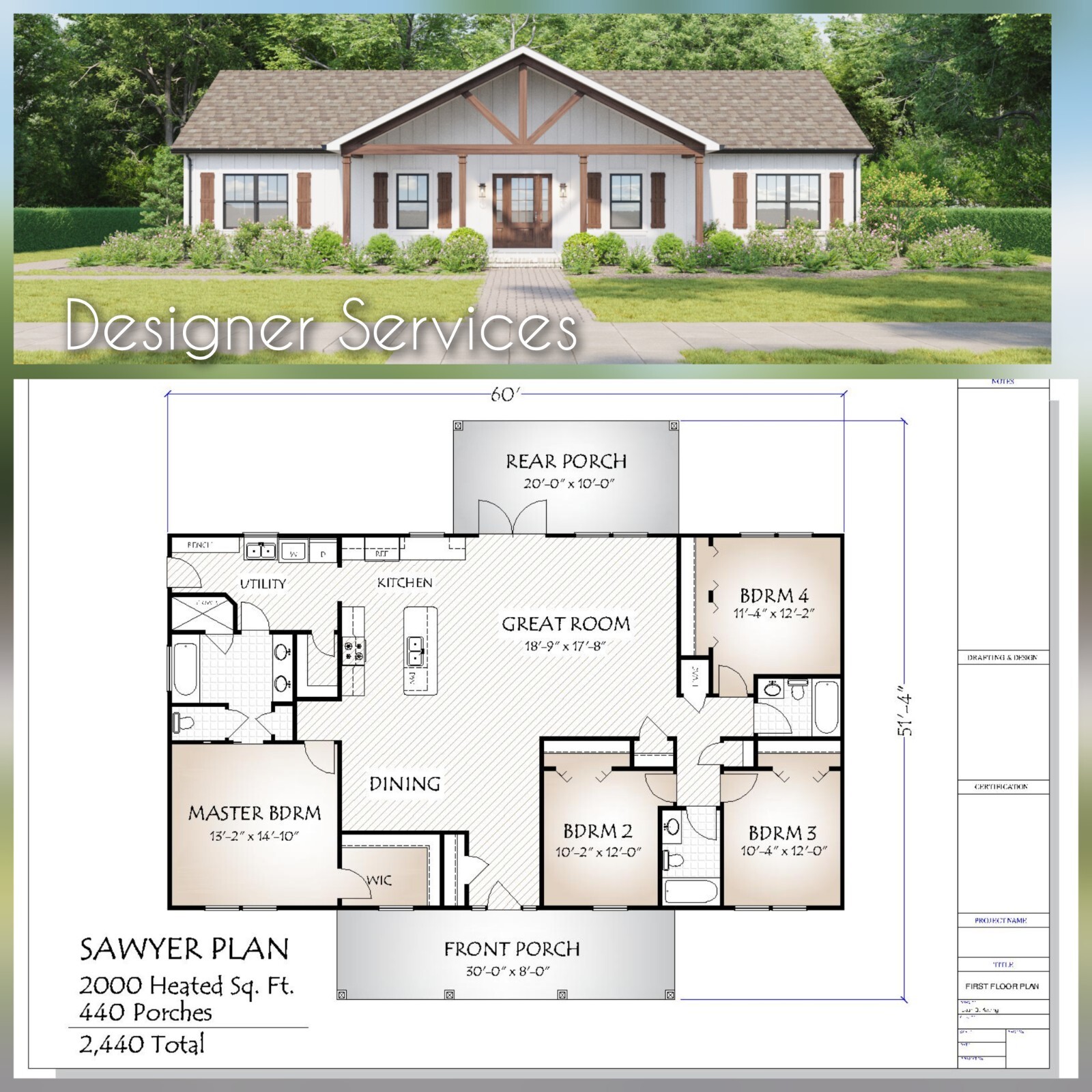 Sawyer House Plan 200 Heated Square Feet