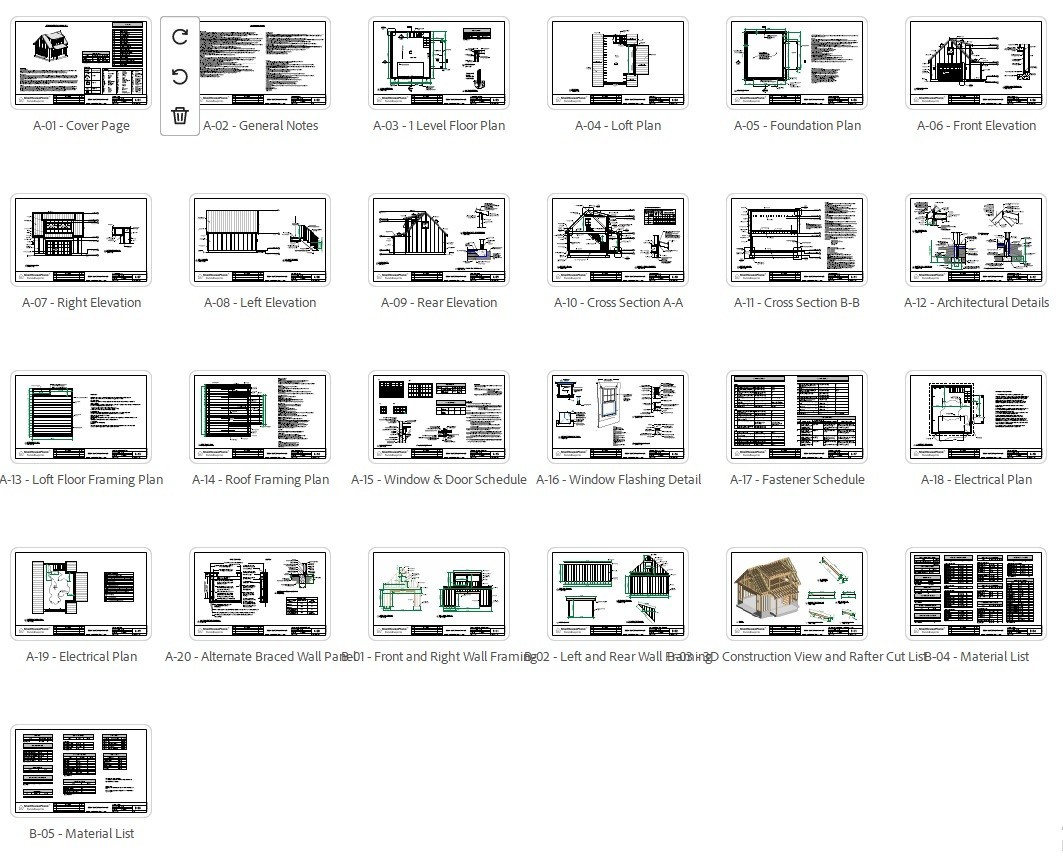 Modern Garage plans with Loft – 20’x24′ Detached Garage Blueprint
