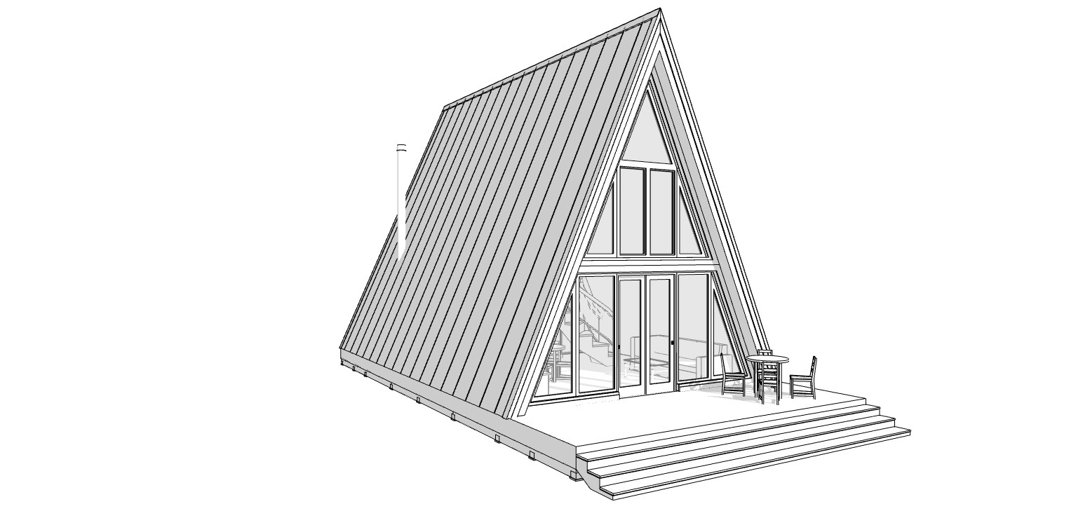 22’x42′ Tiny House Plan 1 Bed, 1 Bath Architectural Build Plans PDF Download