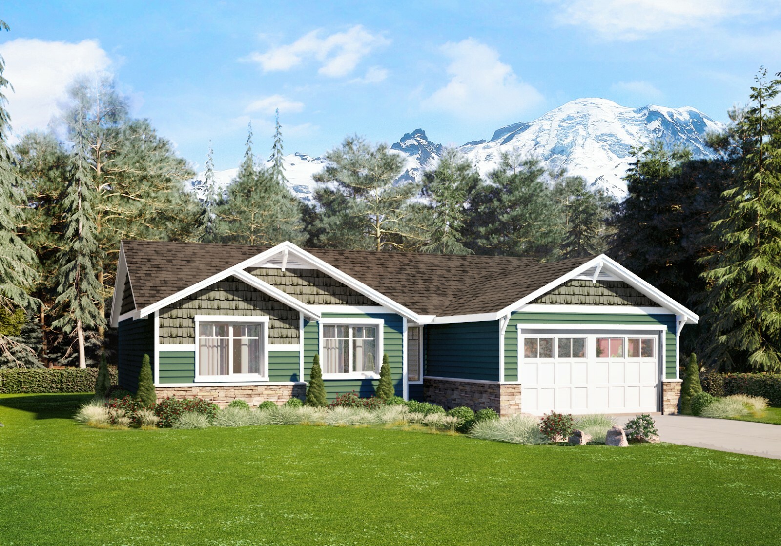 1500 sq. ft. One-story house plan – Northwest House Plan – One Time Use