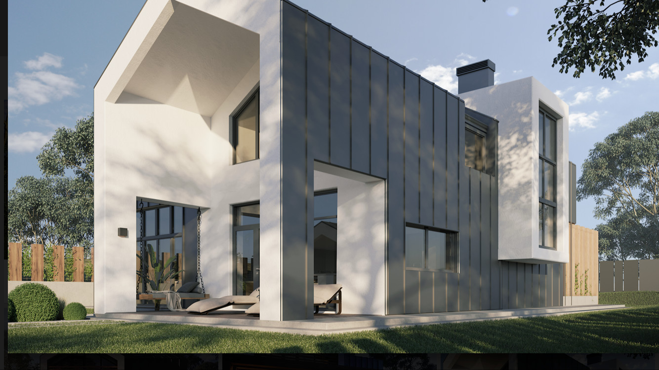 Modern House Plan Building Plans Blueprints 217m 2,336ft 3 bedroom 2.5bath CAD