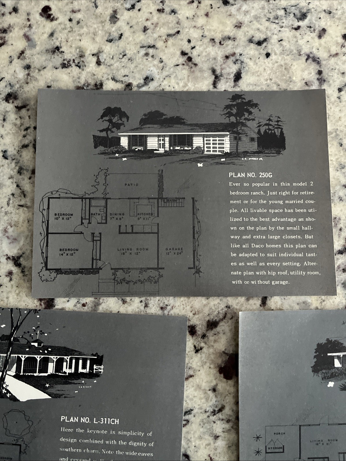 Vintage 1959 MCM Home Plan Catalog DACO Homes Dave Cox Co Independence MO