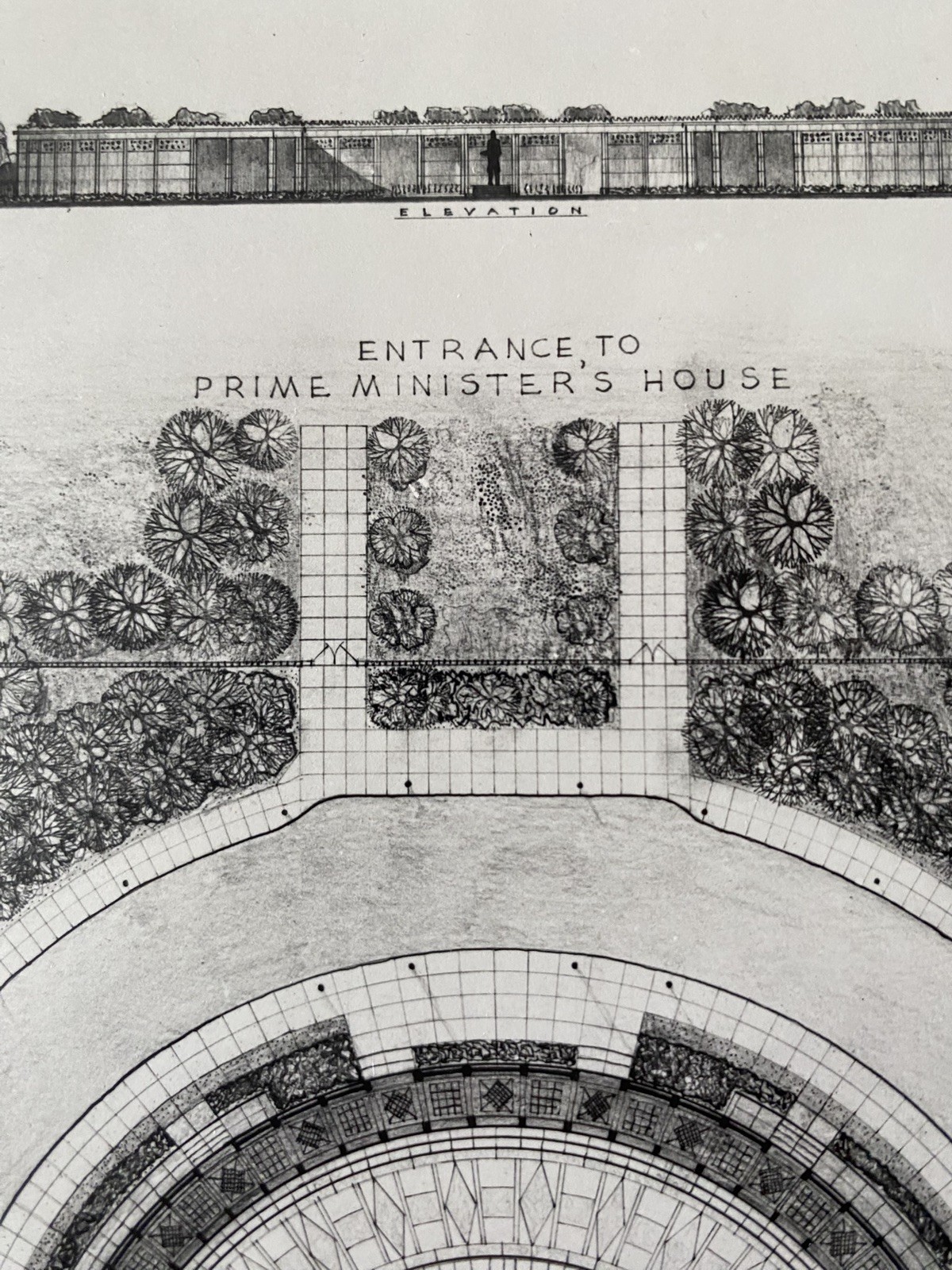 Vintage Felix De Weldon Personal Plans Blueprint Nehru Memorial New Delhi India