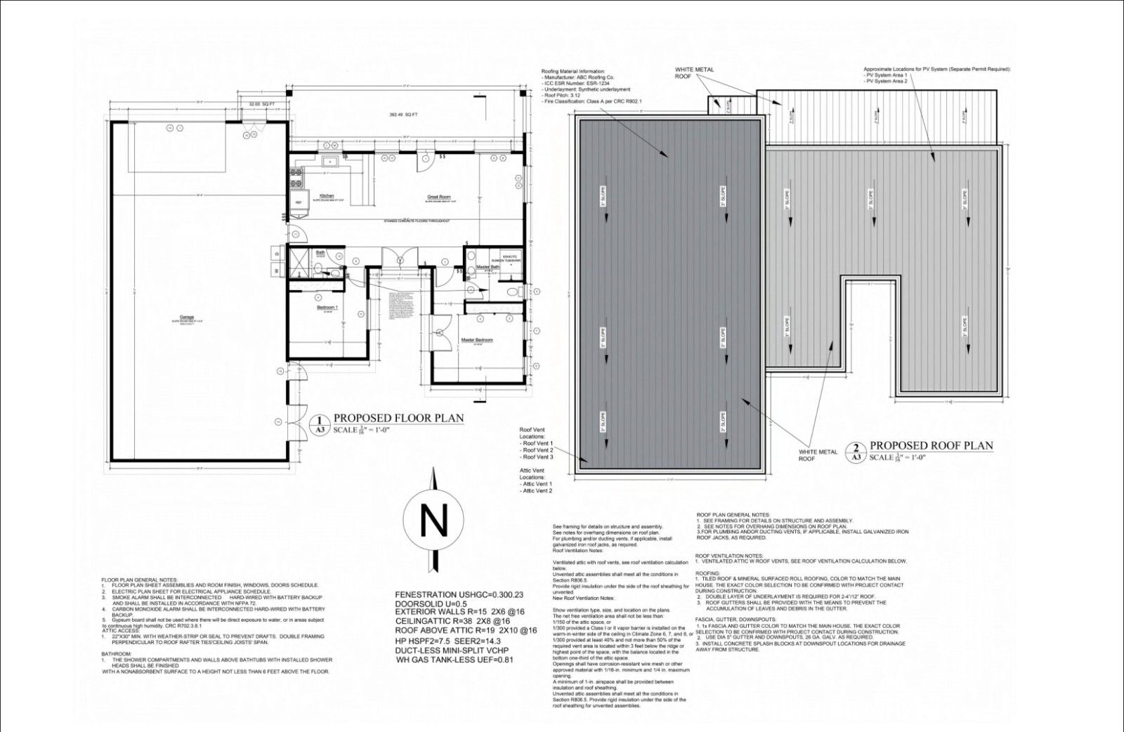 ADU and Garage Building Plans – 1650sqft ADU + 2094sqft Garage, Blueprints