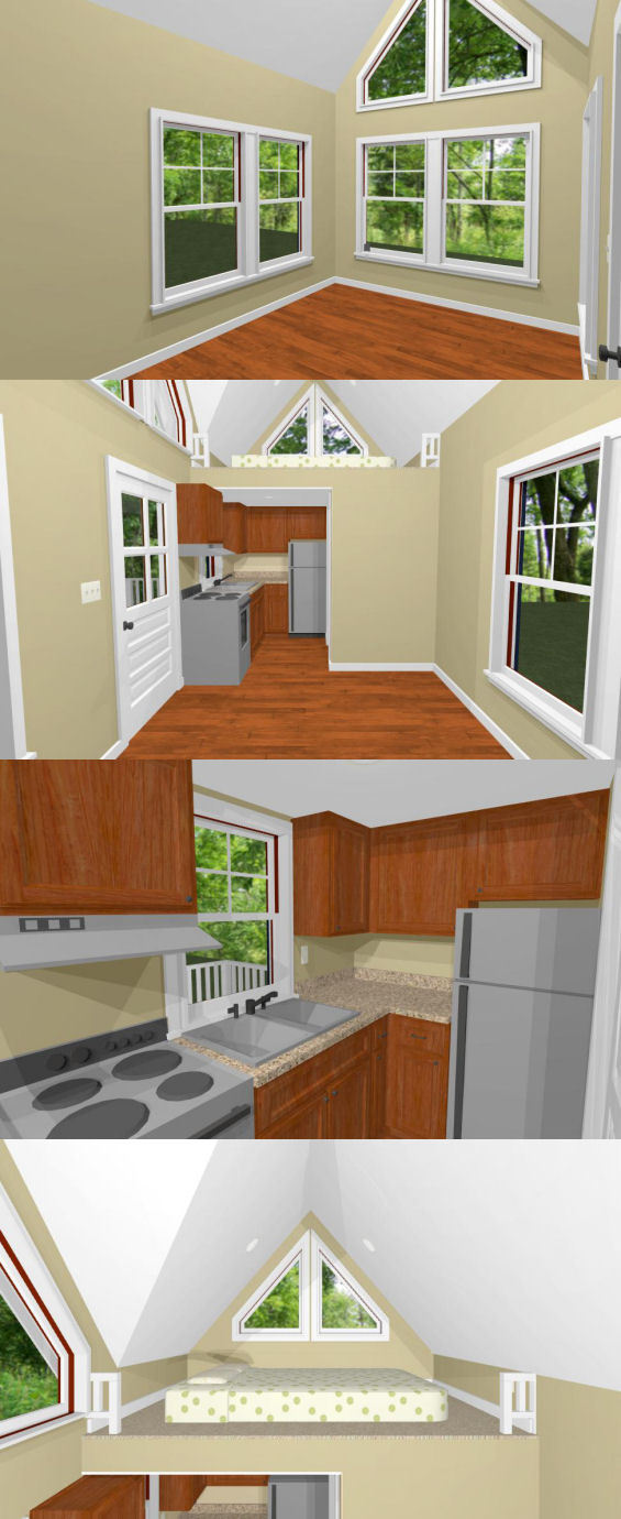 20×10 Tiny House — 266 sq ft — PDF Floor Plan — Model 1A
