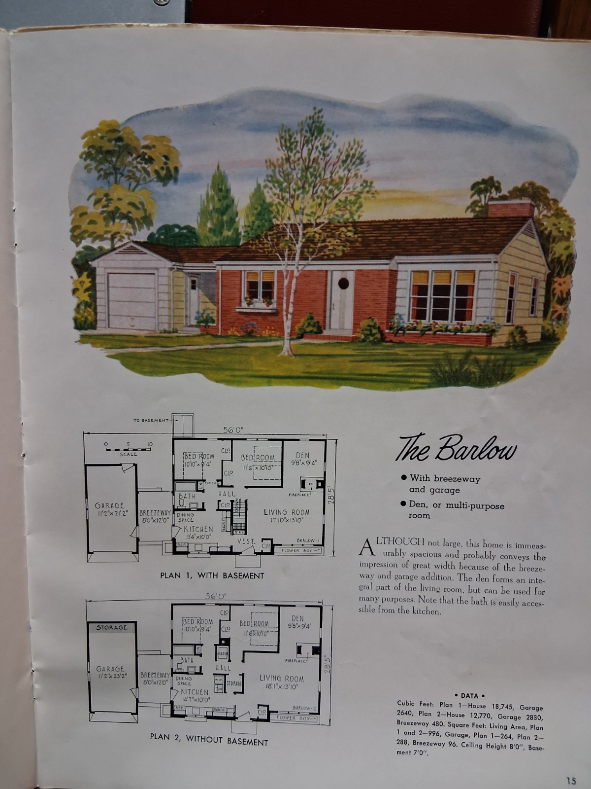 Vintage National Homes of Moderate Cost Potlatch Yards Inc Plan Book MCM