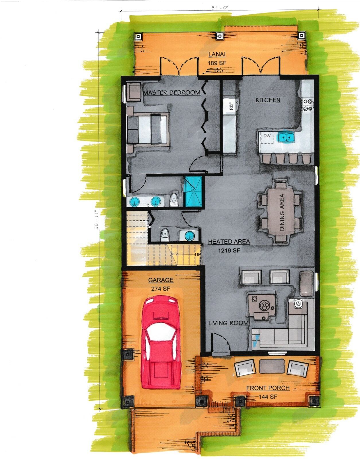 CADFILE BLUEPRINTS AMERICAN FOURSQUARE TWO STORY HOUSE PLAN ARCHUP #113A4S