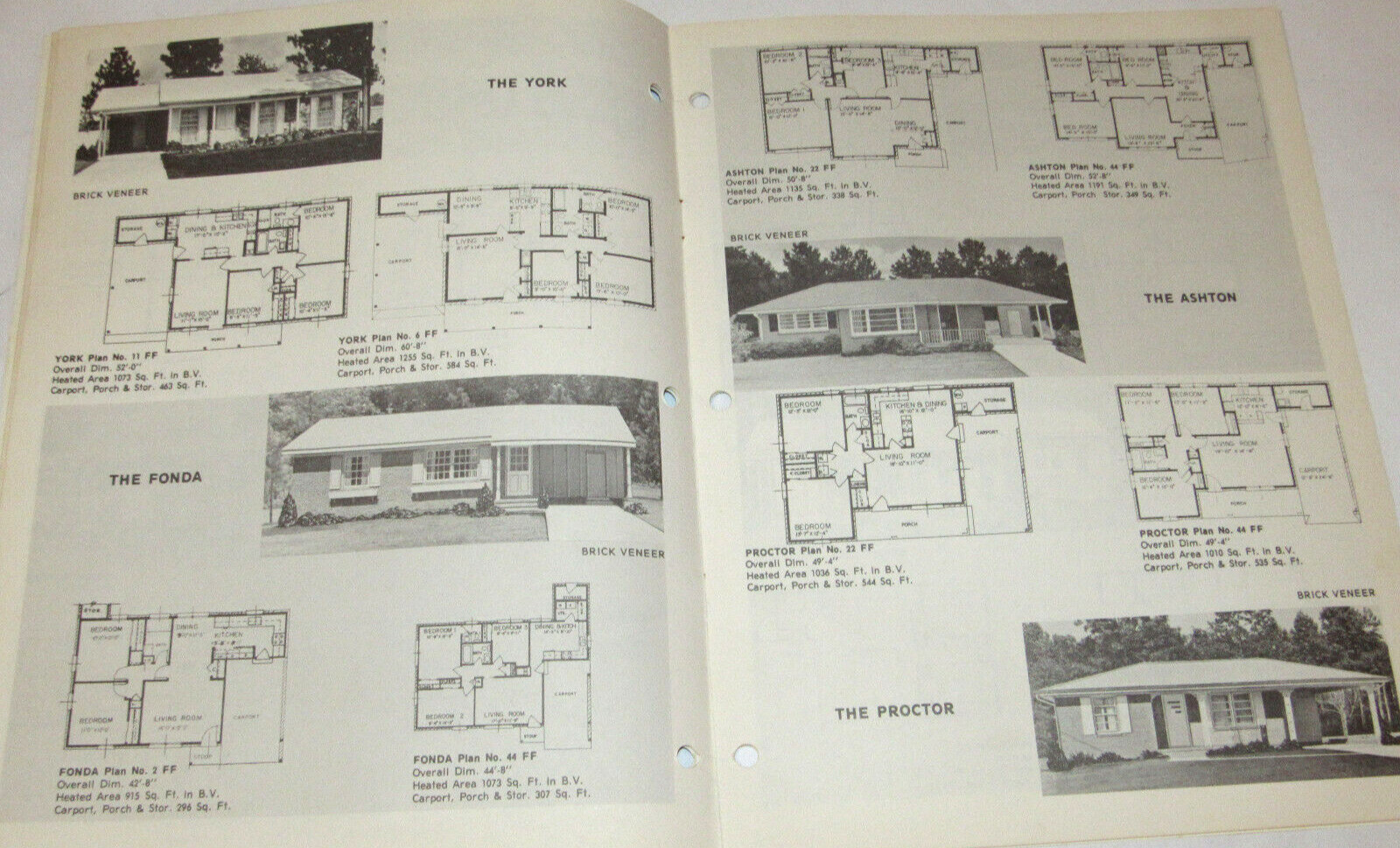 VTG 1979 ‘COMPACT HOMES’ 800-1250 SQ FEET PLANS CATALOG OF HOUSE PLANS! LAYOUTS!