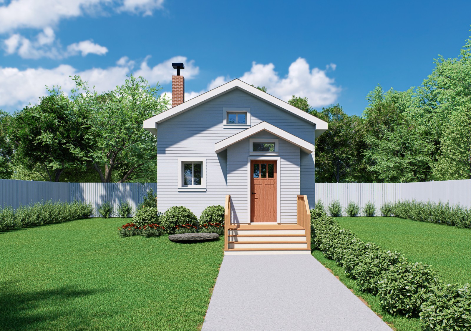 Small House Plans – 18′ x 28′ – 484 sq ft with loft