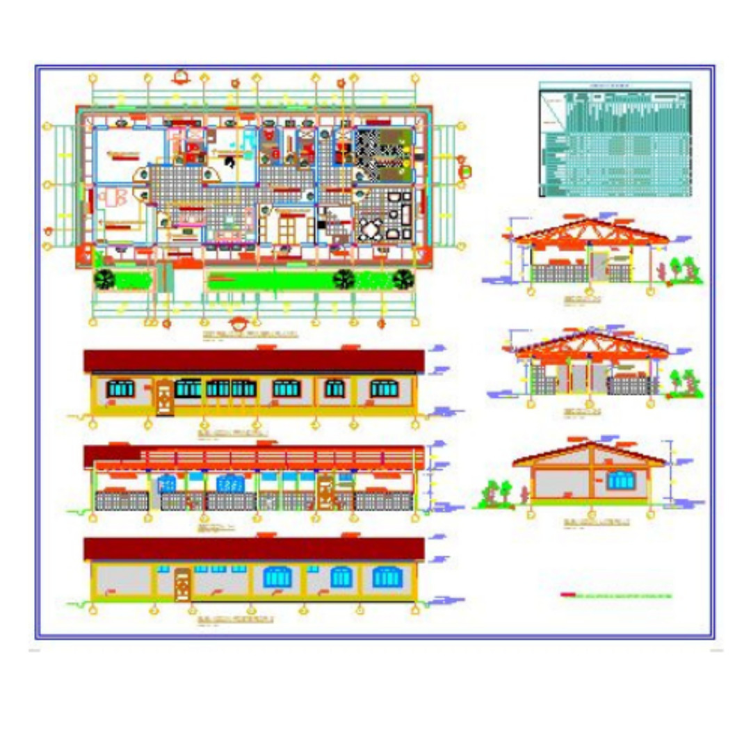 Custom Modern Hospital House Building Plan Luxury Budget Detail DWG