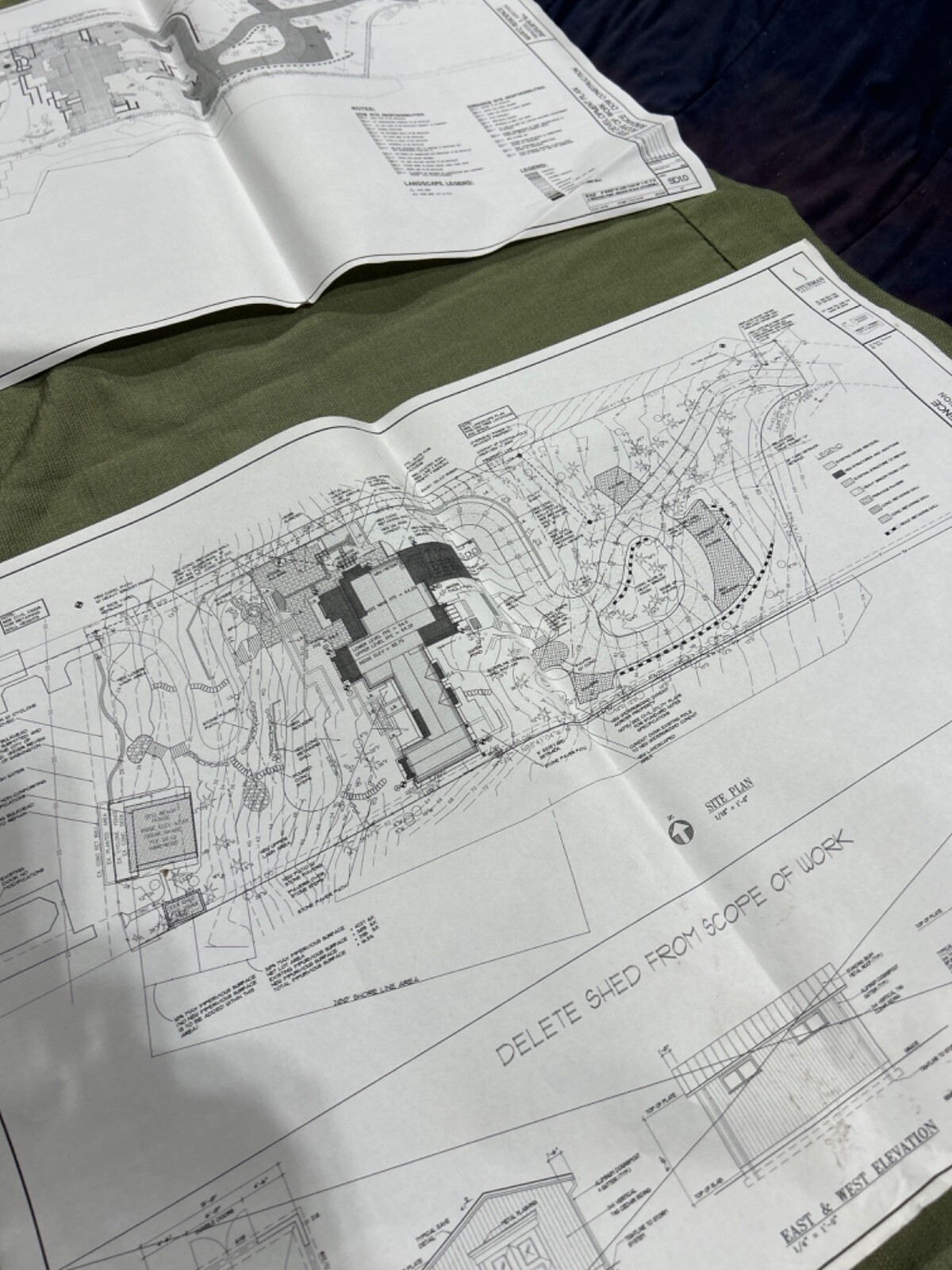 Architectural Blue Print House Remodel & Addition Mercer Island Washington