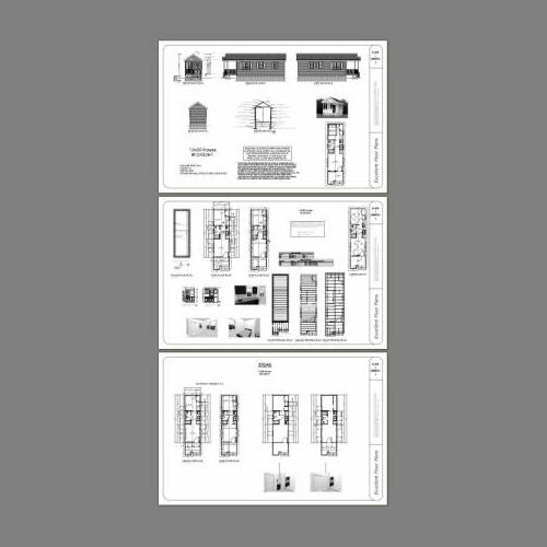 10×30 Tiny House — 300 sq ft — PDF Floor Plan — Model 1