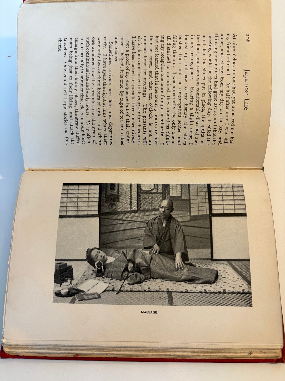 Japanese Blueprint 1930s Era & Book:»Japanese Life in Town & Country» 1904
