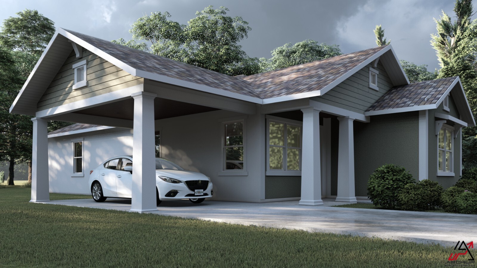 BLUEPRINTS TRADITIONAL HOUSE PLAN ARCHUP #127