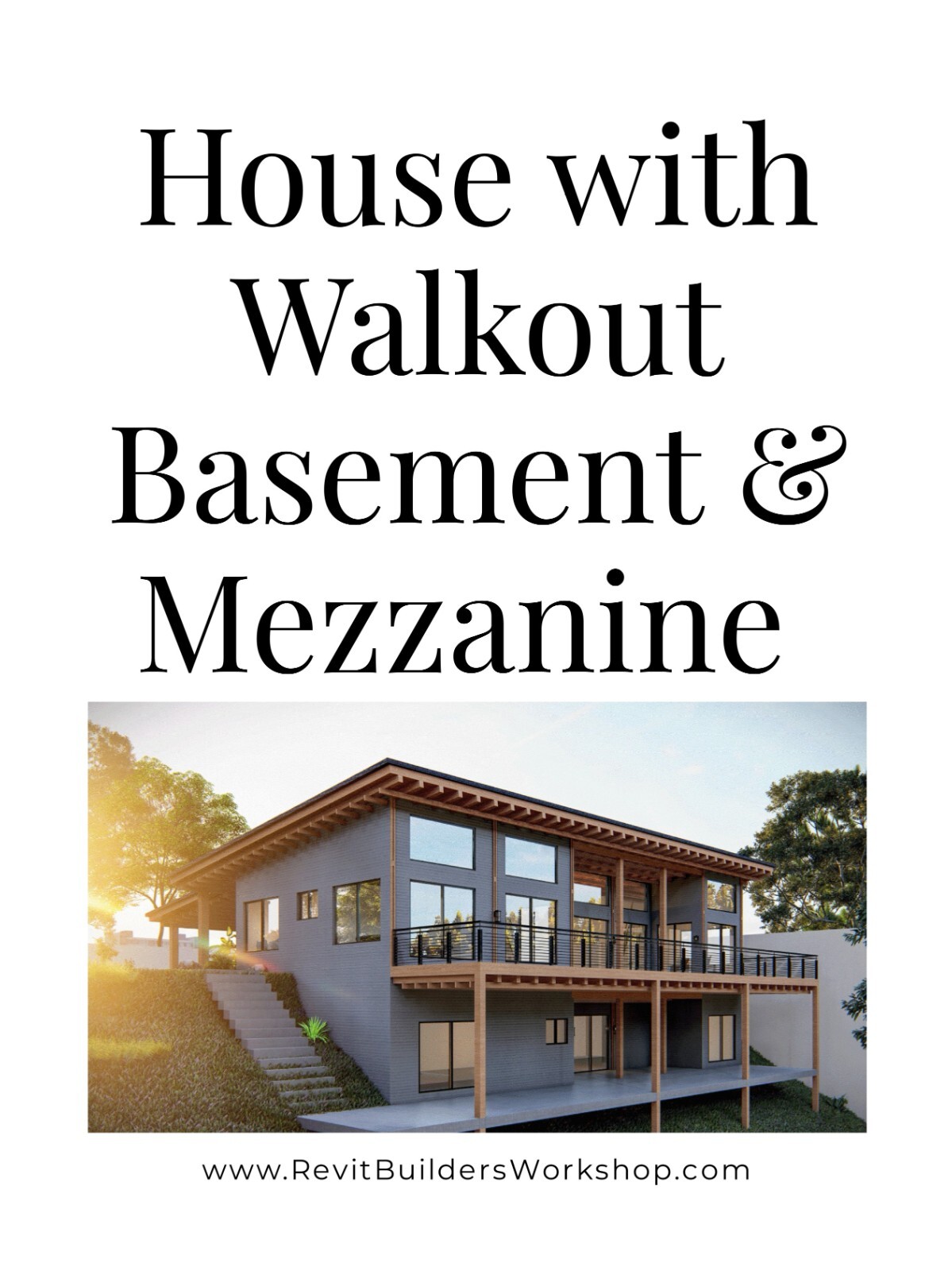 Plans for 5-Bedroom House with Walkout Basement & Mezzanine – Includes Architect