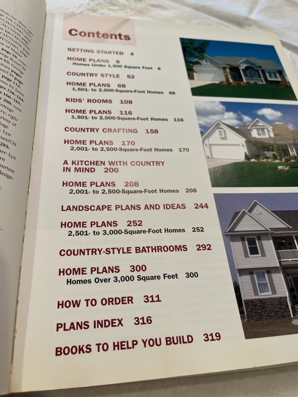 Country And Farmhouse House Plans Book