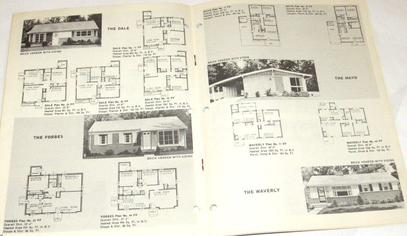 VTG 1979 ‘COMPACT HOMES’ 800-1250 SQ FEET PLANS CATALOG OF HOUSE PLANS! LAYOUTS!