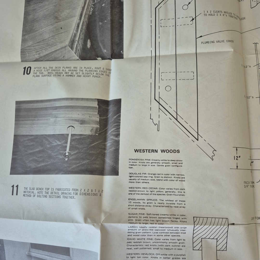 How To Plumb And Deck A Spa Large Foldable Plans Instructions by Don Runyan