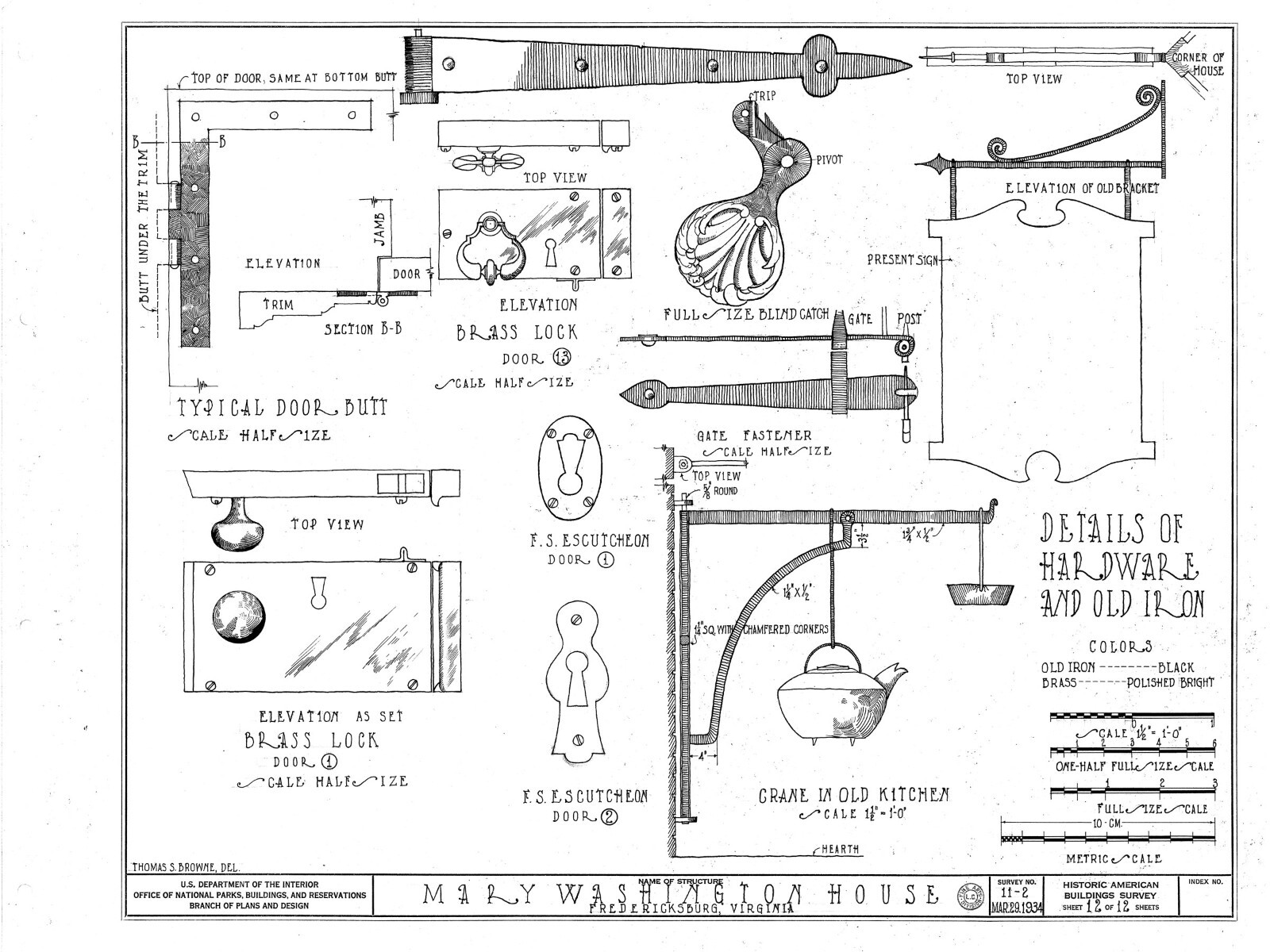 Mary Washington home, traditional colonial house, 4+ bedrooms, printed plans