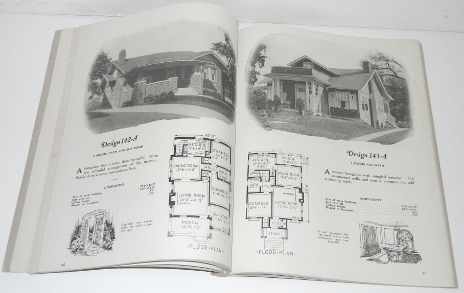 VINTAGE 1929 HOUSE HOME BUILDING DESIGNS FLOOR PLANS EGG HARBOR CITY NJ CATALOG
