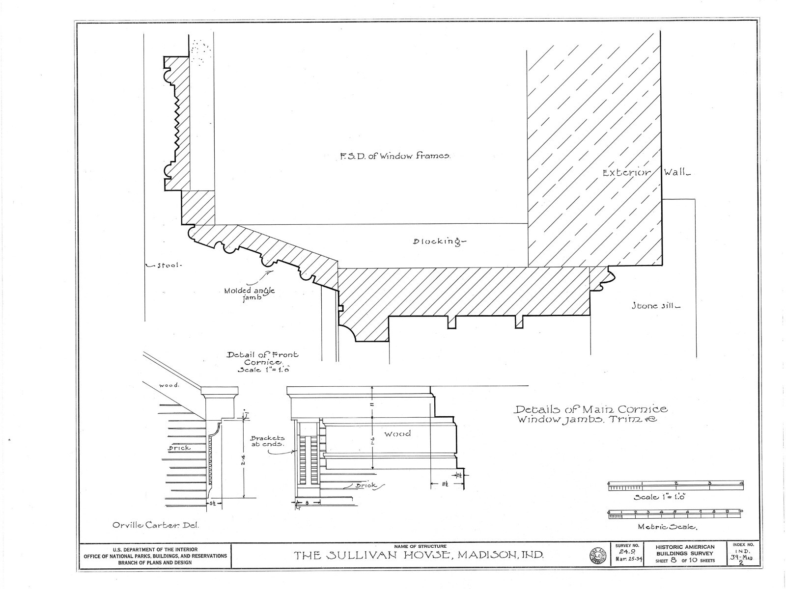 Traditional Colonial Brick Townhouse, narrow lot, 4+ bedrooms, home plans