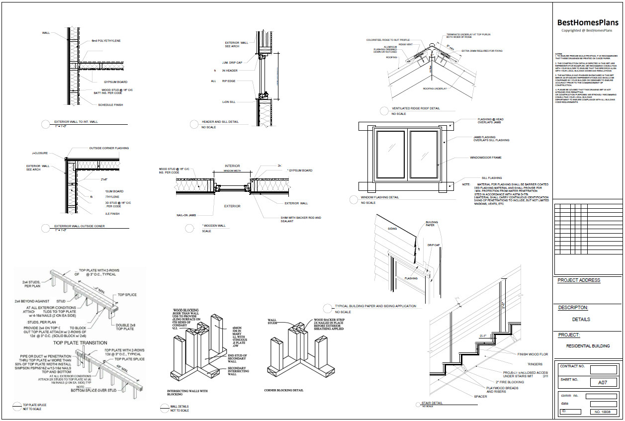 63’x59’ 3 Beds, 2.5 Baths Cozy A-Frame House Architectural Plans PDF Download.