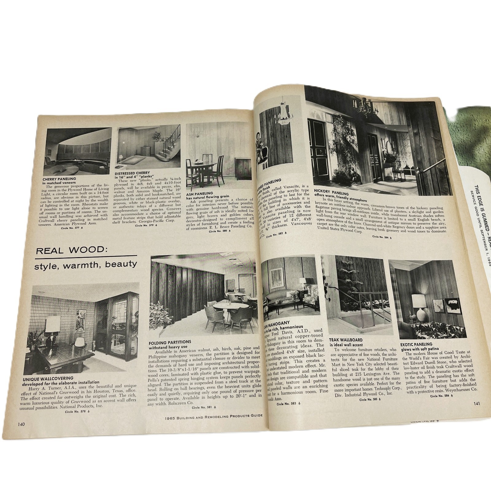 1965 Vintage MCM BUILDING and REMODELING Interior Design Product Catalog