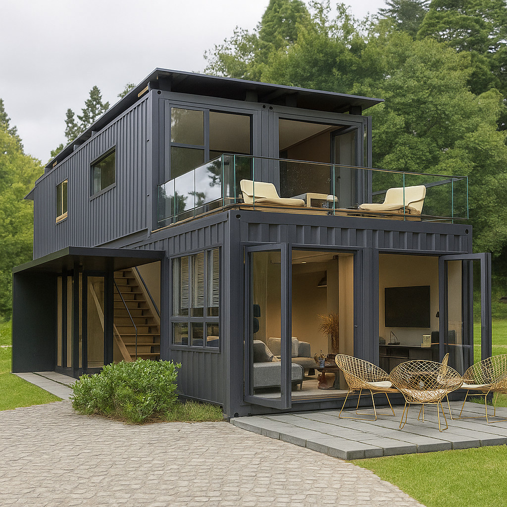 Container house plans – 2 bedrooms – 2 bathrooms – Digital PDF File
