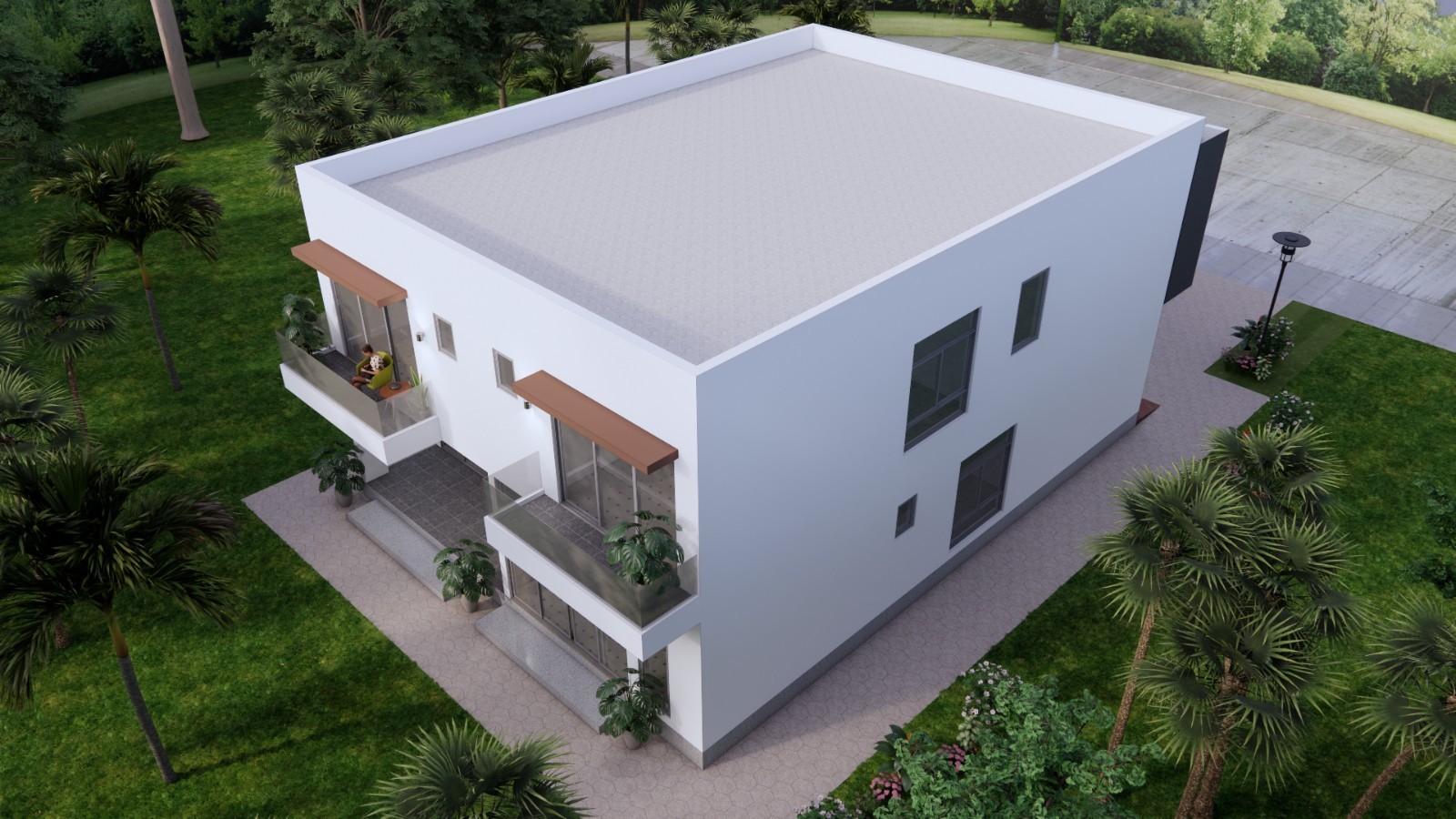 36×49 Feet House Plan 11×15 Meter 5 Bed 7 Bath Slab Roof CAD, PDF, &A4 Hard Copy