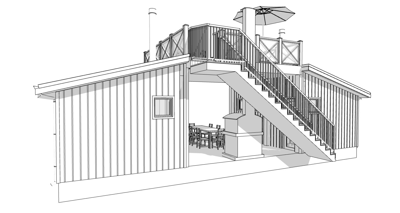 38’x18’ Double Tiny House, 1-Bed, 1-Bath Architectural Build Plans PDF Download