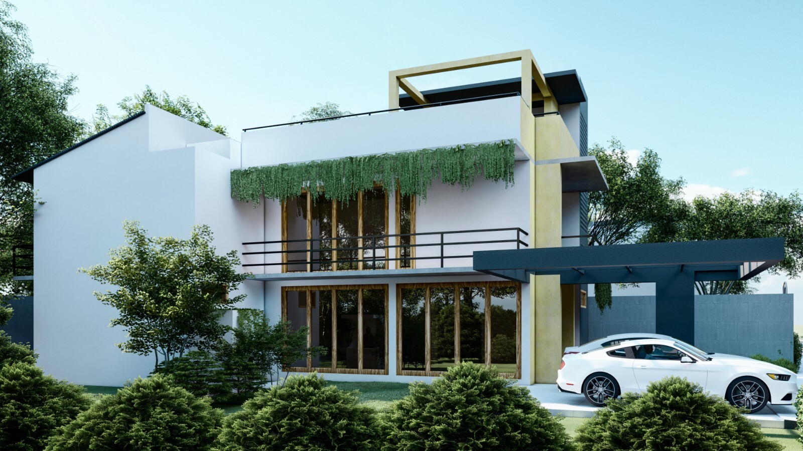 Modern House Plan DWG CAD file And PDF For Blueprint Plans With 3D images