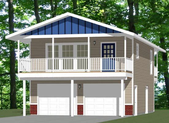 24×32 House — 1 Bedroom 1.5 Bath — 830 sq ft — PDF Floor Plan — Model 8
