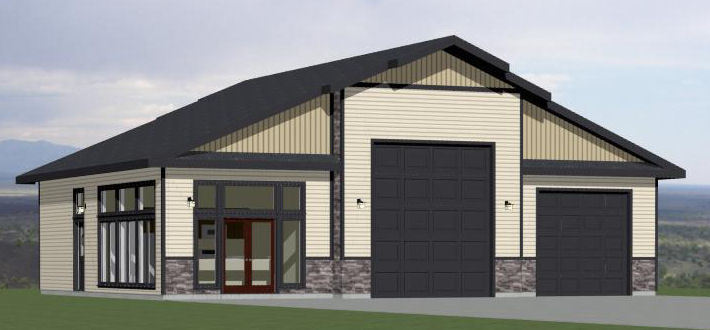 50×42 1-Car 1-RV Garage 1 Br 1 Ba – PDF FloorPlan – 1,973 sqft – Model 1D
