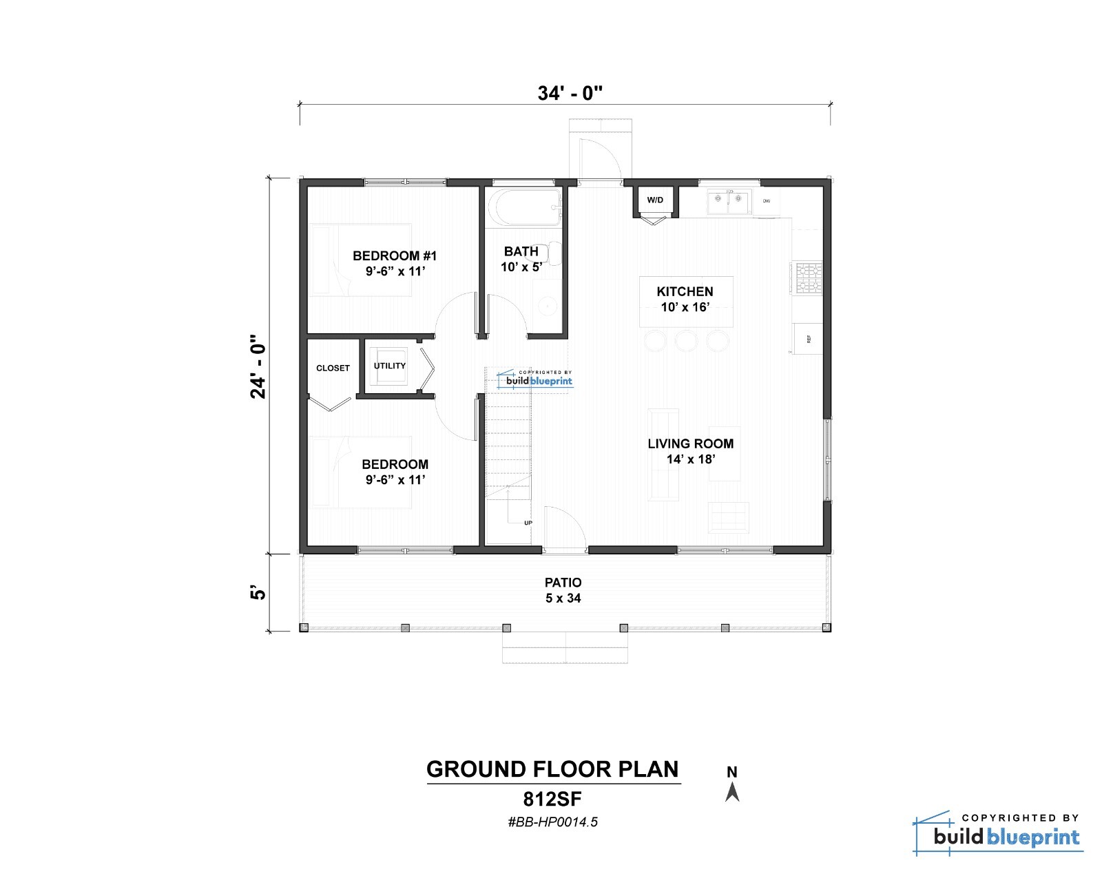 Large Adirondack Cabin w/ Loft Architectural & Construction Plans – PDF Download