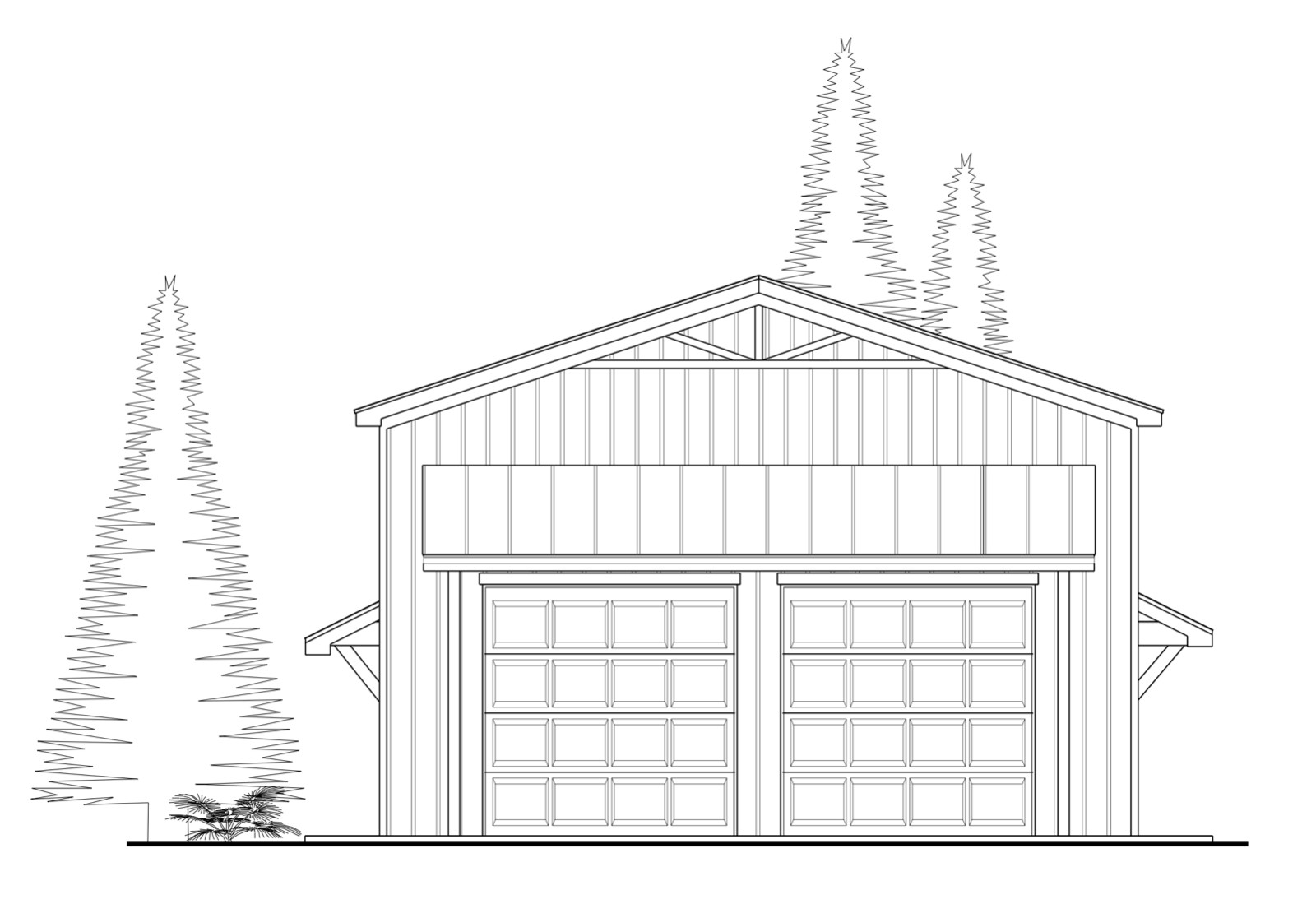 30x36x20 Custom Detached Garage Workshop PDF Plans Blueprints with 18×30 Loft!!!