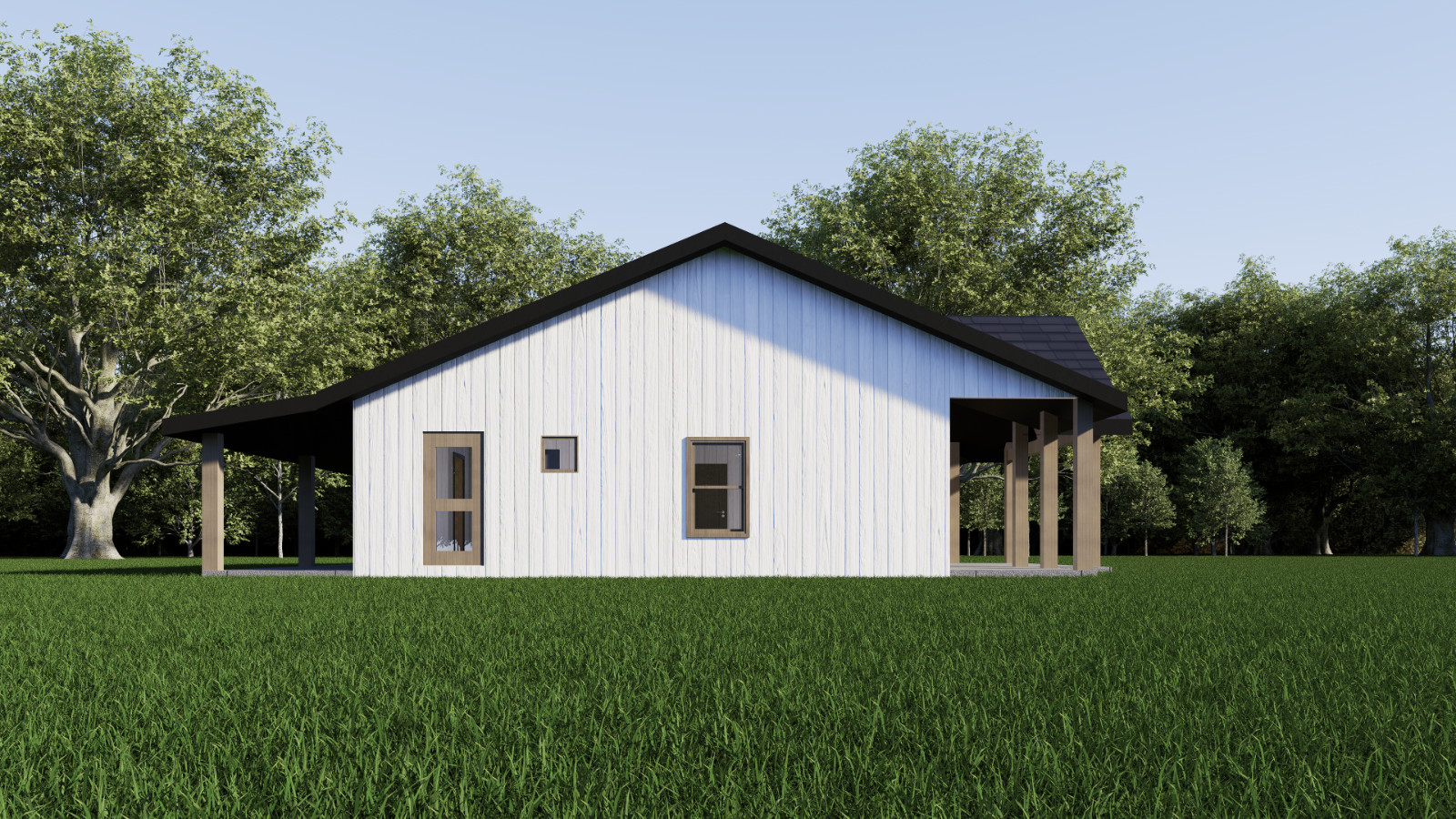 House Plan, 3 Bedroom 2 Bath with Front & Rear Porch, 1600 sq ft | PDF DOWNLOAD